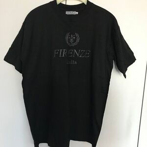 Short Sleeve Black Tee Shirt (Unisex) (XXL)